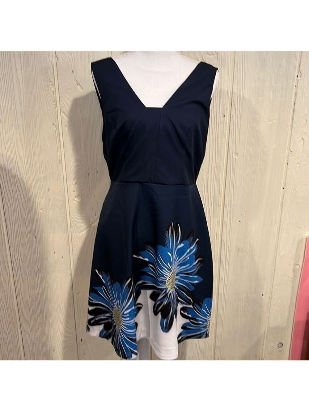 Suzanne Betro Sleeveless Skater Dress Size Medium